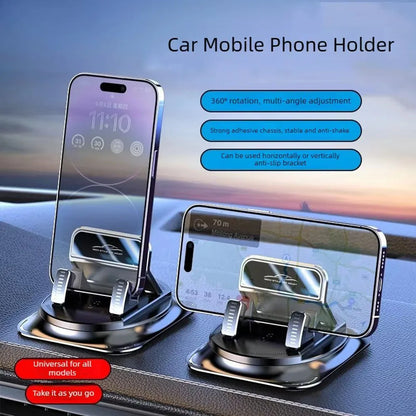 Universal Car Phone Mount Anti-Slip Silicone Dashboard Holder 360-Degree Free Rotation Head-Up Navigation Stand for Mobile Phone