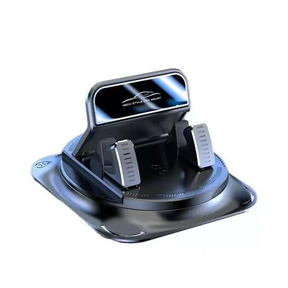 Universal Car Phone Mount Anti-Slip Silicone Dashboard Holder 360-Degree Free Rotation Head-Up Navigation Stand for Mobile Phone